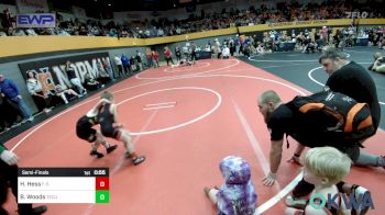 49 lbs Semifinal - Hudson Hess, F-5 Grappling vs Brastin Woods, Tecumseh Youth Wrestling