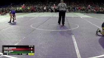 D2-215 lbs Champ. Round 1 - Riley Hush, Gaylord HS vs Case Johnson, Greenville HS