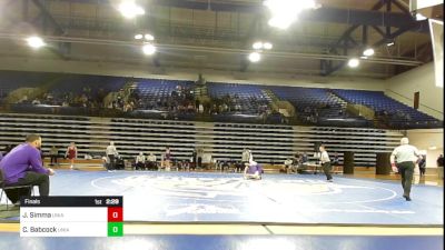 174 lbs Final - Jared Simma, Northern Iowa vs Carson Babcock, Northern Iowa