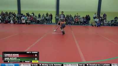 75 lbs Cons. Round 5 - Sage Ratliff, Big Game Wrestling Club vs Charlie Novak, New Prague Wrestling