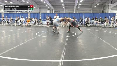 220 lbs Final - Rage Henderson, KY vs Dominic Darch, NY