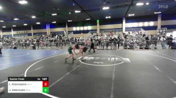 130 lbs Quarterfinal - Liam Khamsopha, Gold Rush Wr Ac vs Jessie Valenzuela, Rough House WC