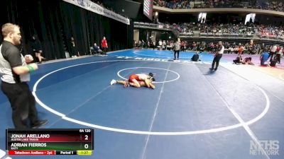 6A 120 lbs Quarterfinal - Jonah Arellano, Austin Lake Travis vs Adrian Fierros, Katy