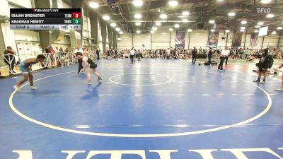 120 lbs Rr Rnd 3 - Isaiah Brewster, Team Germantown vs Keaghan Hewitt, TNWC Blue