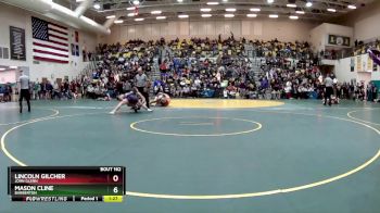 144 lbs Champ. Round 2 - Lincoln Gilcher, JOHN GLENN vs Mason Cline, BARBERTON