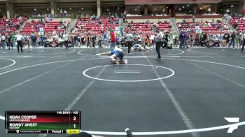 105 lbs Quarterfinal - Rowdy Angst, Victory vs Noah Cooper, Lincoln Squires