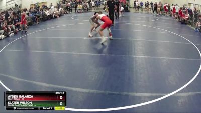 110 lbs Quarterfinals (8 Team) - Ayden Galarza, Team Texas vs Slater Wilson, South Dakota Lightning