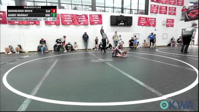 52-57 lbs Rr Rnd 1 - Makinleigh Mock, Blackwell Wrestling Club vs Avery Murray, El Reno Wrestling Club