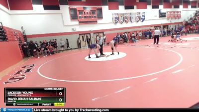 157 lbs Champ. Round 1 - David Jonah Salinas, Mabton vs Jackson Young, Cascade Leavenworth