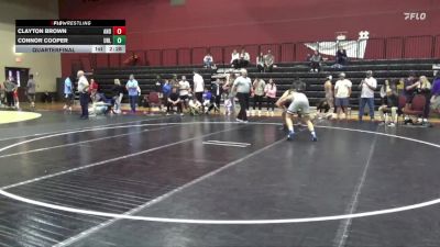 184 lbs Quarterfinal - Connor Cooper, NWCA - Life vs Clayton Brown, Andrew College