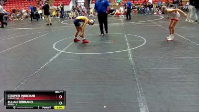 72 lbs Finals (2 Team) - Elijah Serrano, NMWA vs Cooper Indiciani, Pursuit WC