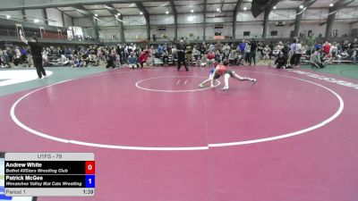 78 lbs Cons. Quarters - Andrew White, Bethel AllStars Wrestling Club vs Patrick McGee, Wenatchee Valley Mat Cats Wrestling