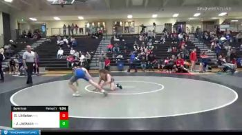 138 lbs Semifinal - Jaston Jackson, Oklahoma vs Brady Littleton, Missouri