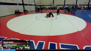 165 lbs Cons. Round 1 - Christian Gilbert, Carthage College vs Dylan Baron, Wabash