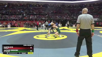 D1-285 lbs Cons. Round 2 - Nathan Gregory, St. Edward vs Austin Dye, Midview