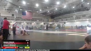 117 lbs Round 1 (4 Team) - Paisley Denault, Michigan Revolution Blue vs Alexis Stroud, Youtube Wrestlers