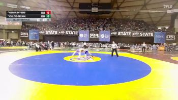 Girls 1B/2B/1A 110 Quarterfinal - Chloe Gelvin, Adna (Girls) vs Olivia Myers, Goldendale (Girls)