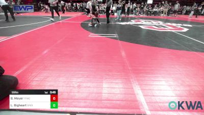 55 lbs Quarterfinal - Brodee Meyer, Team Tulsa Wrestling Club vs Legend Bigheart, Sperry Wrestling Club