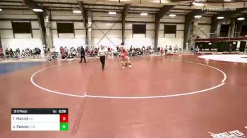 285 lbs 3rd Place - Travis Manick, Rhode Island College vs Jake Peavey, Southern Maine