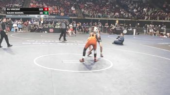D 1 120 lbs Cons. Round 5 - Eli Vincent, Catholic - B.R. vs Kaleb Manuel, Airline