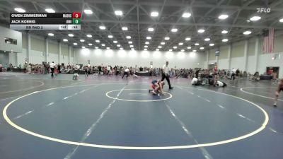 65 lbs Rr Rnd 2 - Owen Zimmerman, Mat Assassins White - EL vs Jack Koenig, Junior Terps - EL