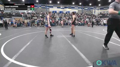 125 lbs Rr Rnd 5 - Lanay Salefske, Choctaw Ironman Youth Wrestling vs Sloane Lang, Choctaw Ironman Youth Wrestling