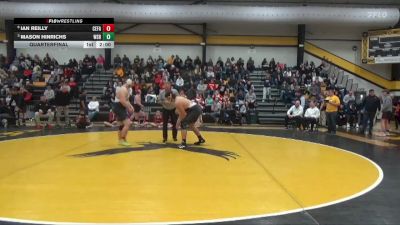 285 lbs Quarterfinal - Mason Hinrichs, Waverly-Shell Rock vs Ian Reilly, Cedar Falls