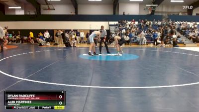 157 lbs Cons. Round 2 - Alek Martinez, Marymount vs Dylan Radcliffe, Onondaga Community College