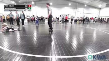 45 lbs Semifinal - Stihl Welch, Claremore Wrestling Club vs Tucker Henley, Eufaula Ironheads Wrestling Club