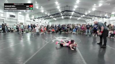 52 lbs Round Robin 3 - Rosalee Bell, North Carolina National Team - G vs Kobee Lawson, Claymont Orange - G