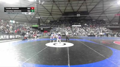 Girls 4A 115 lbs 3rd Place Match - Alana Dickson, Eastmont (Girls) vs Arianna Mendoza, Pasco (Girls)