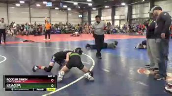 92 lbs Round 1 (6 Team) - DJ Clarke, Minion Black vs Rocklin Zinkin, Team California