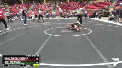 55 lbs Cons. Round 1 - Zion Rodriguez, Dodge City Wrestling Academy vs Noah `Tarzan` Curbelo, Terminator Wrestling Academy