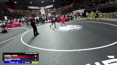 74 lbs 7th Place Match - Darrel Ward, California vs Branden Huynh, California