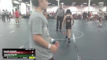 64 lbs Round 3 - Paeton Miller, Quaker Black vs Blake Fowler, Scanlan Wrestling Academy