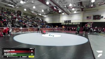 170 lbs Quarterfinal - Selieni Peseka, Long Beach Poly vs Karyna Rios, Oak Hills