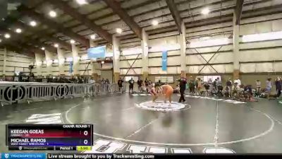 145 lbs Champ Round 1 (16 Team) - Keegan Goeas, Hawaii 1 vs Michael Ramos, West Coast Wrestling