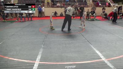 45_B lbs Consi Of 16 #2 - Ashton Little, Tussey Mountain vs Timmy Wakefield, Ligonier Valley