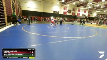 140 lbs Champ. Round 2 - Yanni Sanchez, Santa Ana vs Elizabeth Kankiewicz, La Canada