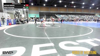 160 lbs Consi Of 16 #1 - Nathan Urbani, Mad Dawg Wrestling Club vs Bear Fulgham, Calaveras