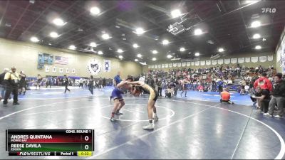 150 lbs Cons. Round 1 - Reese Davila, Edison vs Andres Quintana, Morro Bay