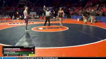 3 lbs Champ. Round 1 - Ethan Stiles, Hoffman Estates (Conant) vs Cameron Knepper, New Lenox (Lincoln-Way West)