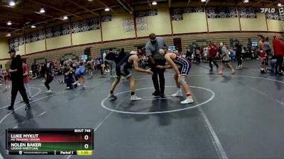 160 lbs Round 3 - Nolen Baker, Legend Wrestling vs Luke Mykut, M2 Training Center