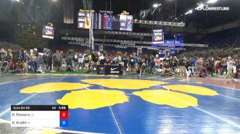 126 lbs Cons 64 #2 - Ruben Romero, California vs Kayden Kralik, Ohio