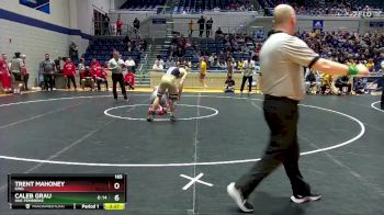165 lbs Semifinal - Trent Mahoney, King vs Caleb Grau, UNC Pembroke