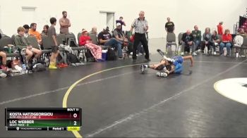 90 lbs Round 3 (8 Team) - Kosta Hatzigeorgiou, Elite Ath Club DZ (IN) vs Loc Webber, Beast Mode