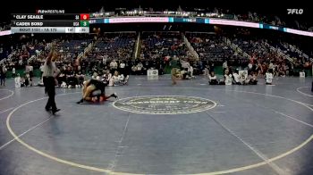 1A 175 lbs 3rd Place Match - Caden Bond, Uwharrie Charter Academy vs Clay Seagle, Swain County High School