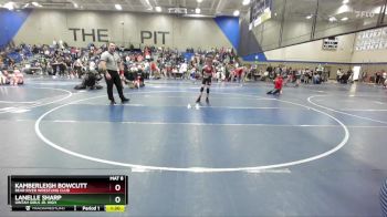 90 lbs 3rd Place Match - Kamberleigh Bowcutt, Bear River Wrestling Club vs Lanelle Sharp, Uintah Girls Jr. High