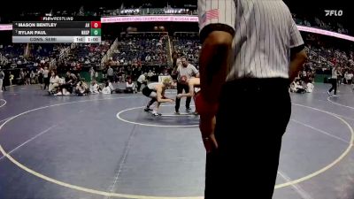 1A 144 lbs Cons. Semi - Mason Bentley, Avery County High School vs Rylan Paul, Northside High School (Pinetown)