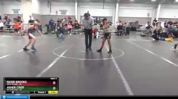 88 lbs Round 1 (4 Team) - Nasir Brooks, Bull Island vs Asher Ciser, 84 Athletes